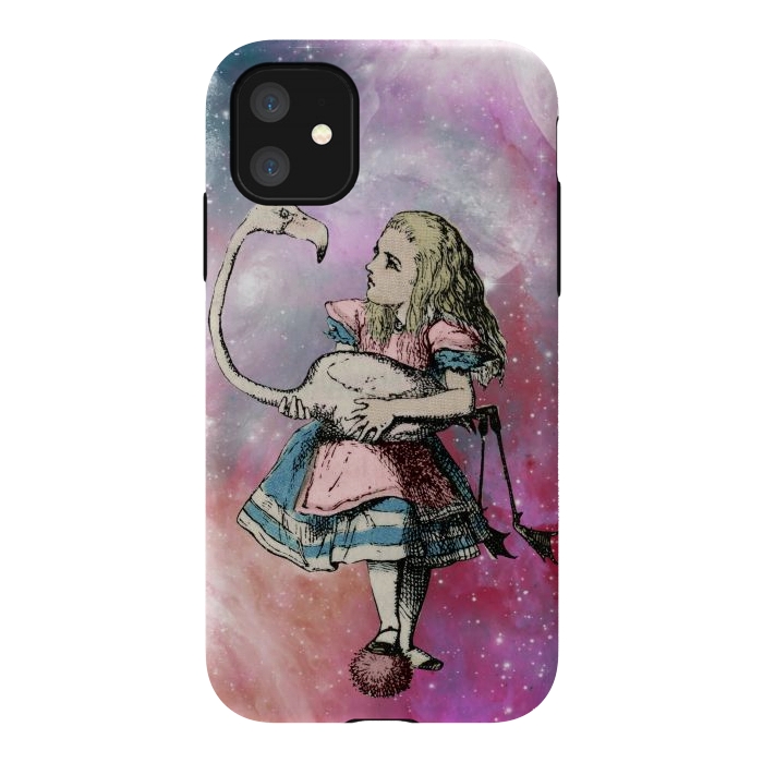 iPhone 11 StrongFit Alice in space by haroulita