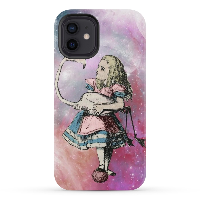 iPhone 12 mini StrongFit Alice in space by haroulita