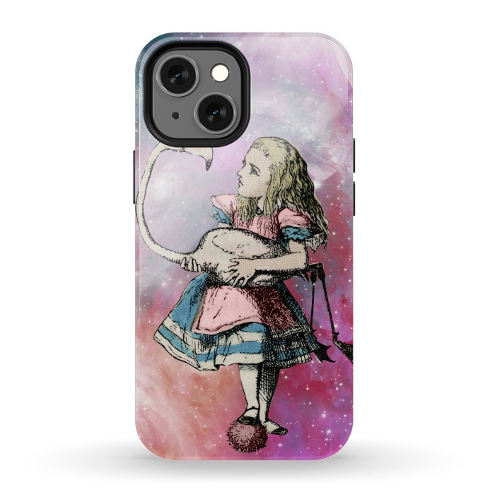 iPhone 13 mini StrongFit Alice in space by haroulita