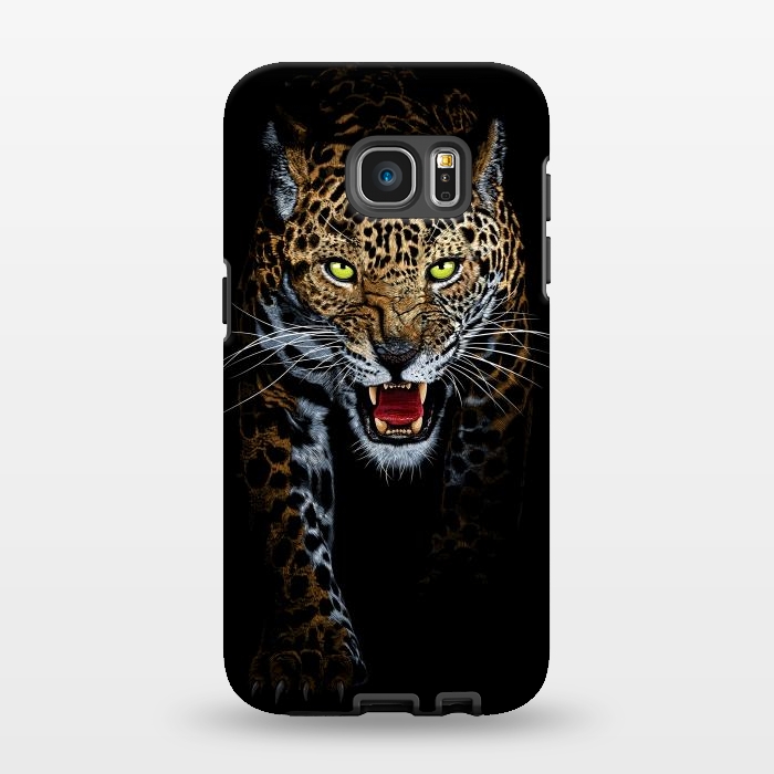 Galaxy S7 EDGE StrongFit Leopard in the shadows by Alberto