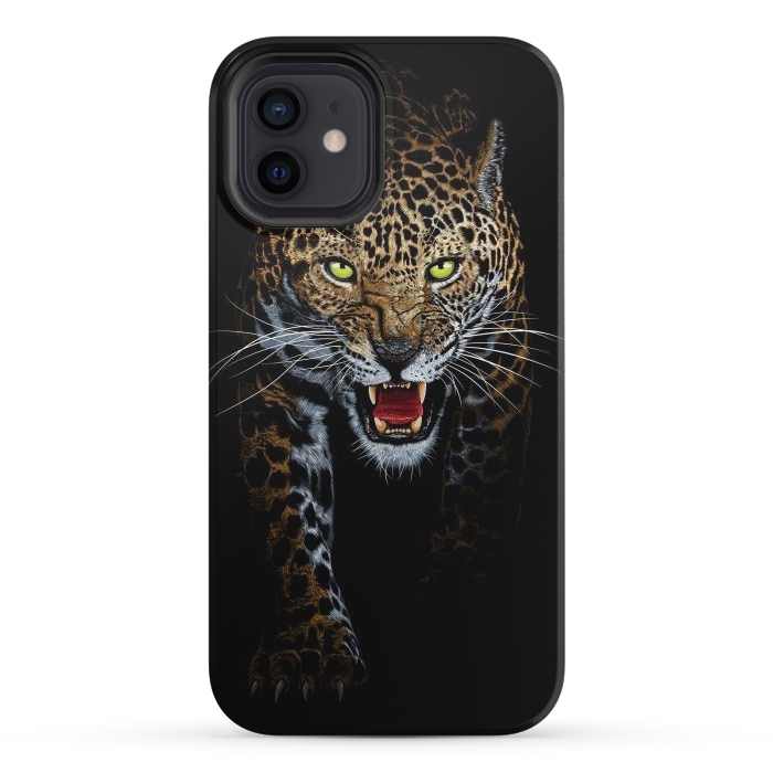 iPhone 12 mini StrongFit Leopard in the shadows by Alberto