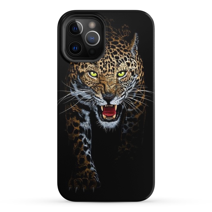 iPhone 12 Pro StrongFit Leopard in the shadows by Alberto