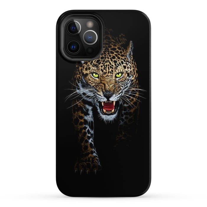iPhone 12 Pro Max StrongFit Leopard in the shadows by Alberto