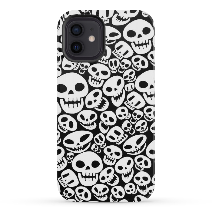 iPhone 12 mini StrongFit Cute skulls by Alberto