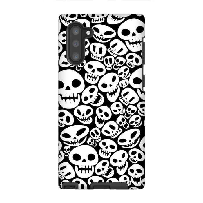 Galaxy Note 10 StrongFit Cute skulls by Alberto