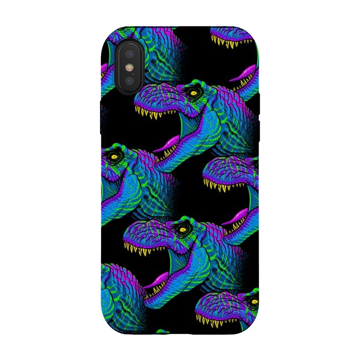 iPhone Xs / X StrongFit psychedelic rex by Alberto
