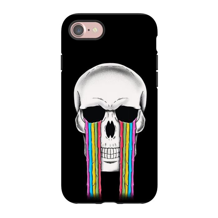 iPhone 7 StrongFit Skull Crying by Coffee Man