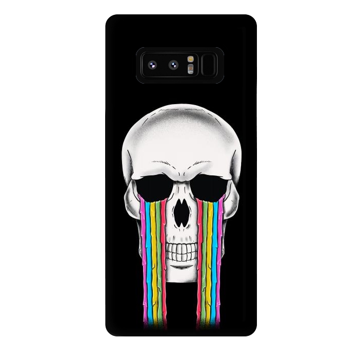 Galaxy Note 8 StrongFit Skull Crying by Coffee Man
