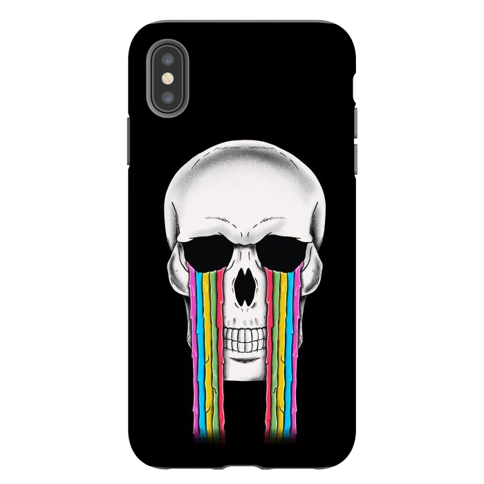 iPhone Xs Max StrongFit Skull Crying by Coffee Man