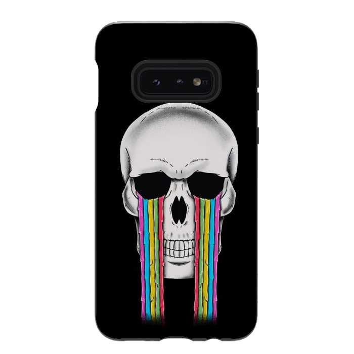 Galaxy S10e StrongFit Skull Crying by Coffee Man