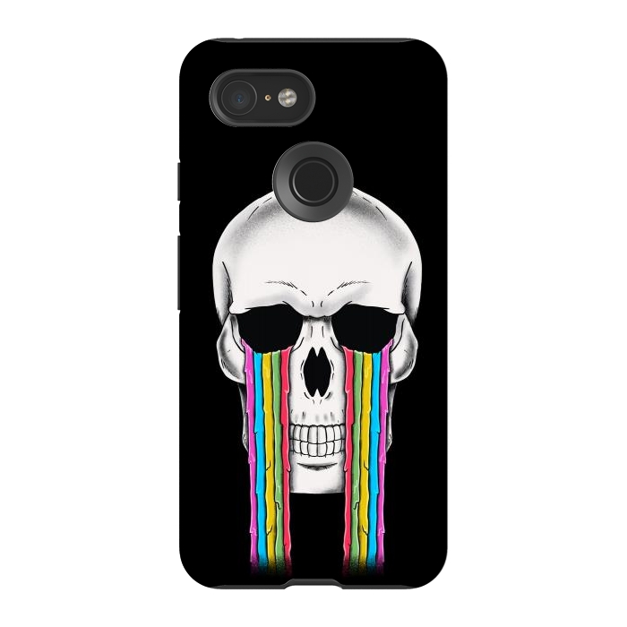 Pixel 3 StrongFit Skull Crying by Coffee Man