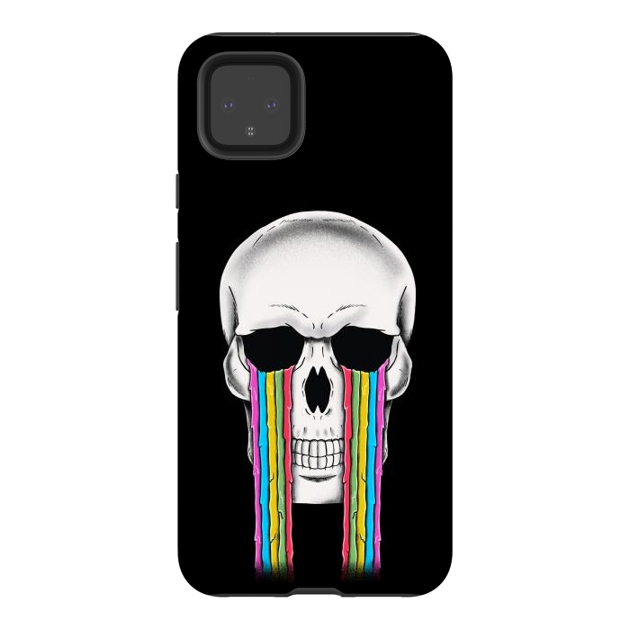 Pixel 4XL StrongFit Skull Crying by Coffee Man