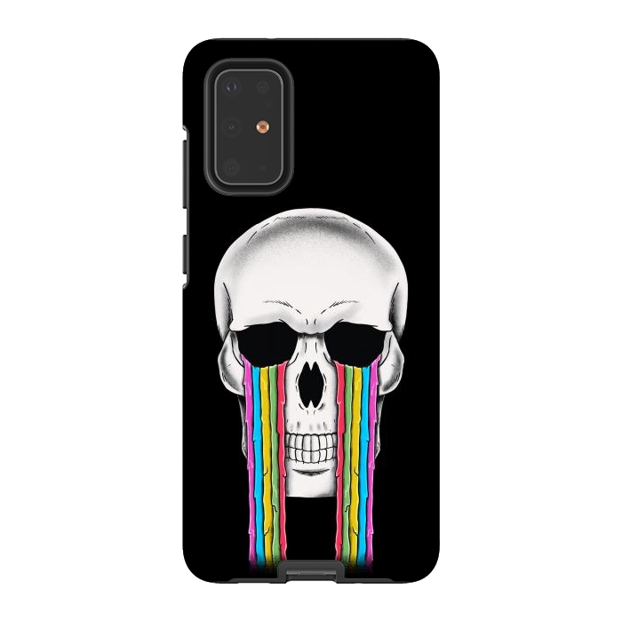 Galaxy S20 Plus StrongFit Skull Crying by Coffee Man