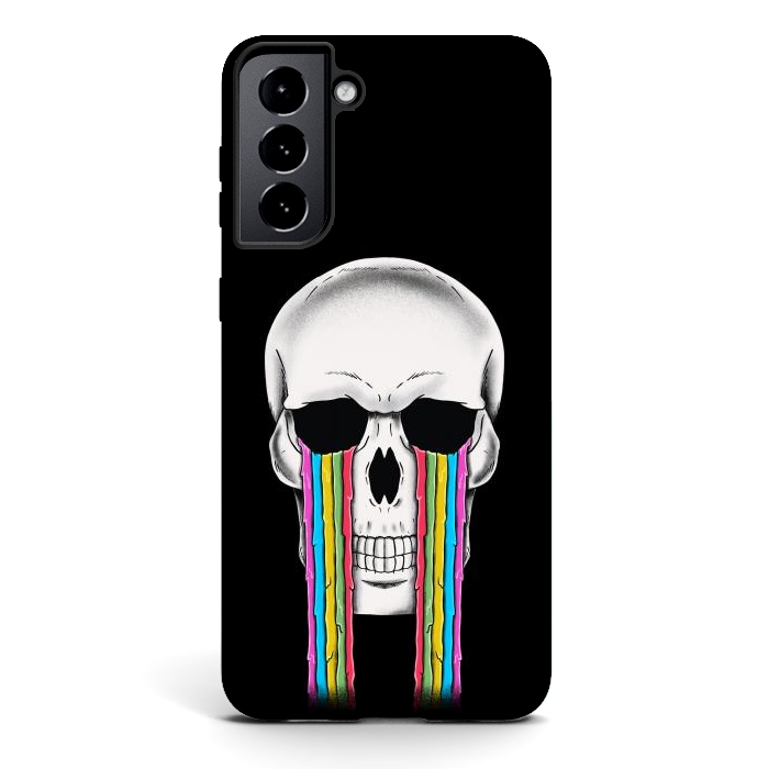 Galaxy S21 StrongFit Skull Crying by Coffee Man