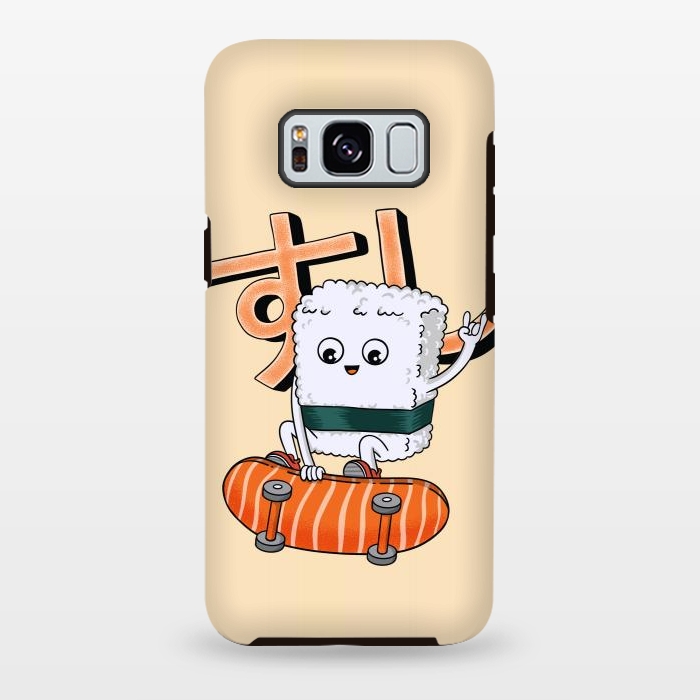 Galaxy S8 plus StrongFit Sushi and skateboard by Coffee Man