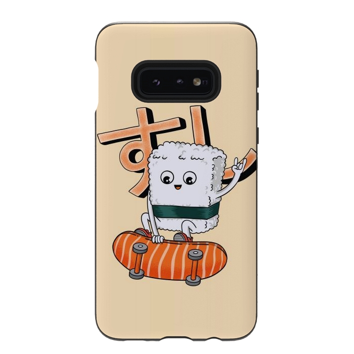 Galaxy S10e StrongFit Sushi and skateboard by Coffee Man