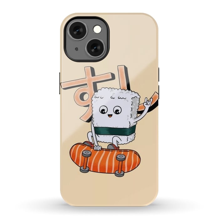 iPhone 13 StrongFit Sushi and skateboard by Coffee Man