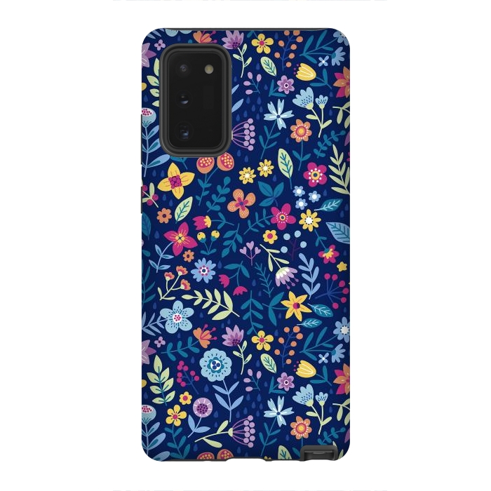 Galaxy Note 20 StrongFit Multicolor Beautiful Flowers  by ArtsCase