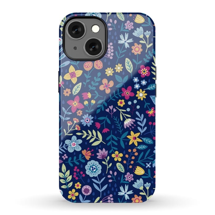 iPhone 13 StrongFit Multicolor Beautiful Flowers  by ArtsCase