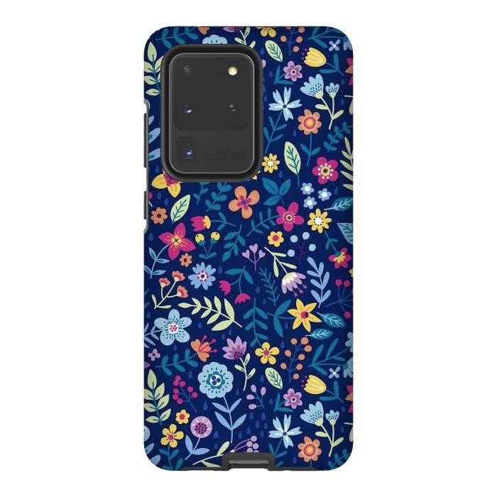 Galaxy S20 Ultra StrongFit Multicolor Beautiful Flowers  by ArtsCase