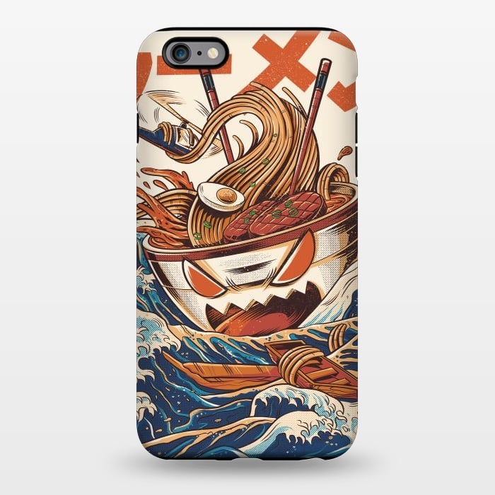 iPhone 6/6s plus StrongFit The Great Ramen off Kanagawa by Ilustrata