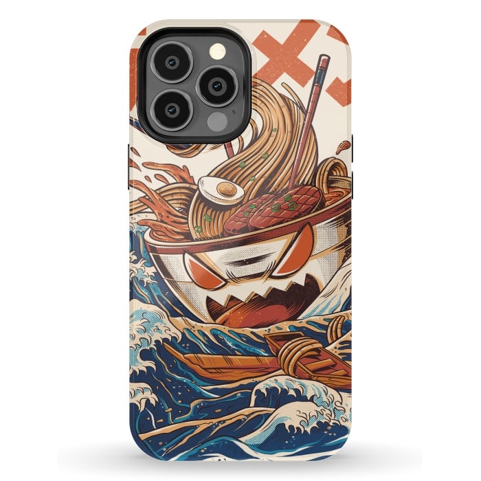 iPhone 13 Pro Max StrongFit The Great Ramen off Kanagawa by Ilustrata