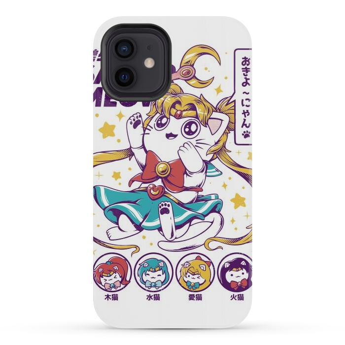 iPhone 12 mini StrongFit Sailor Meow by Ilustrata