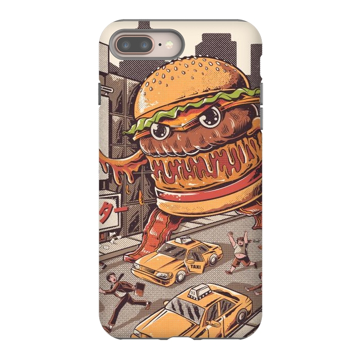 iPhone 7 plus StrongFit Burgerzilla by Ilustrata