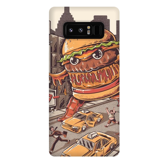 Galaxy Note 8 StrongFit Burgerzilla by Ilustrata