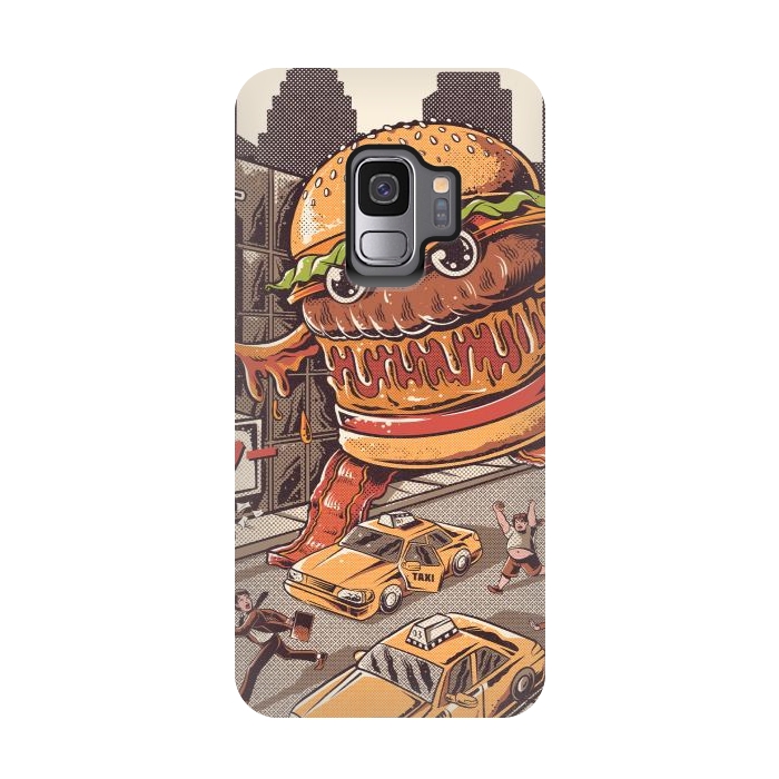 Galaxy S9 StrongFit Burgerzilla by Ilustrata