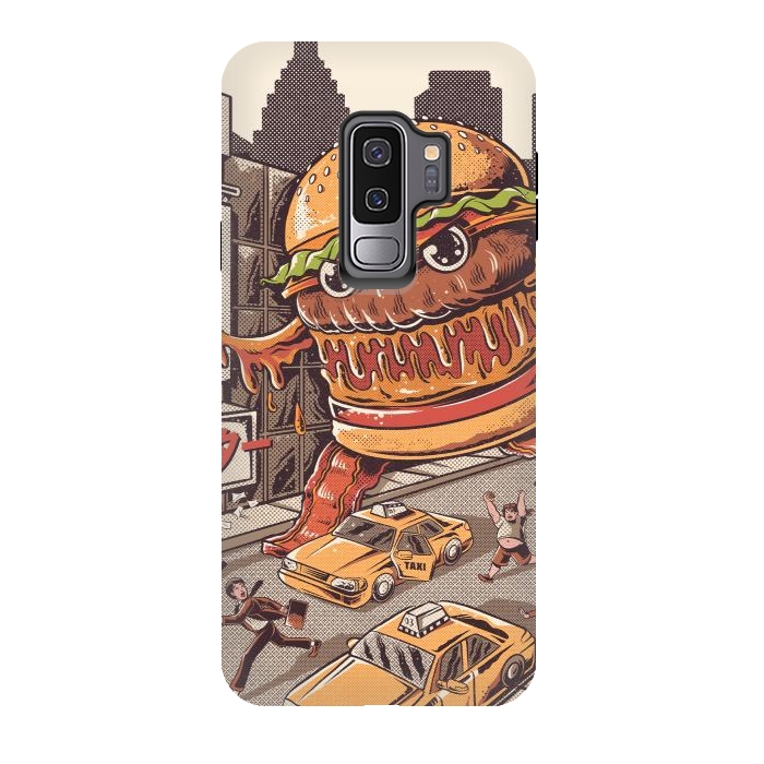 Galaxy S9 plus StrongFit Burgerzilla by Ilustrata
