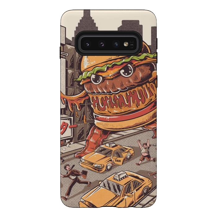 Galaxy S10 StrongFit Burgerzilla by Ilustrata