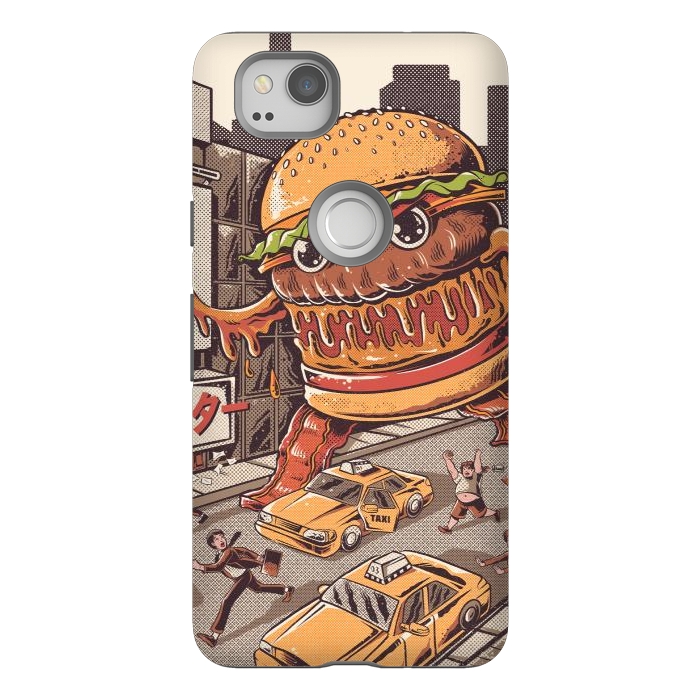 Pixel 2 StrongFit Burgerzilla by Ilustrata