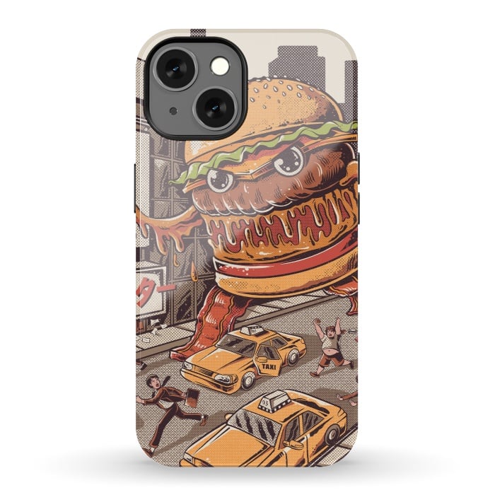 iPhone 13 StrongFit Burgerzilla by Ilustrata