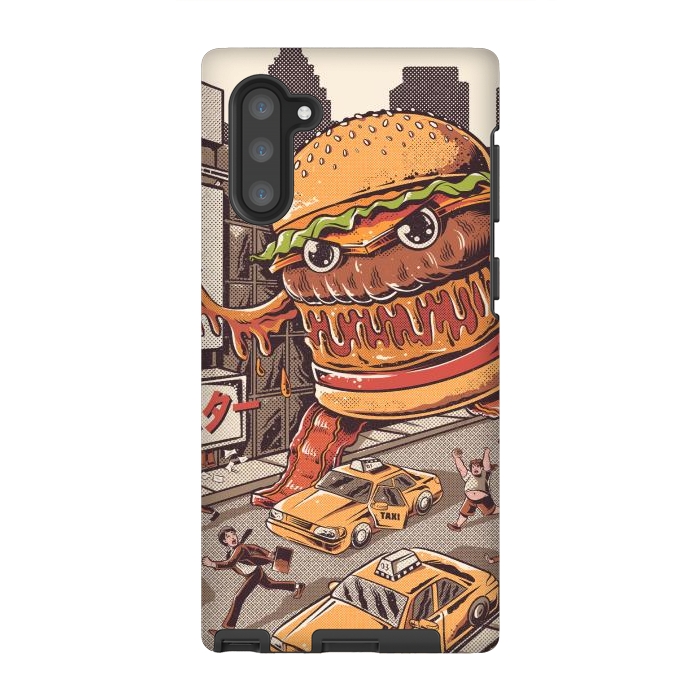 Galaxy Note 10 StrongFit Burgerzilla por Ilustrata