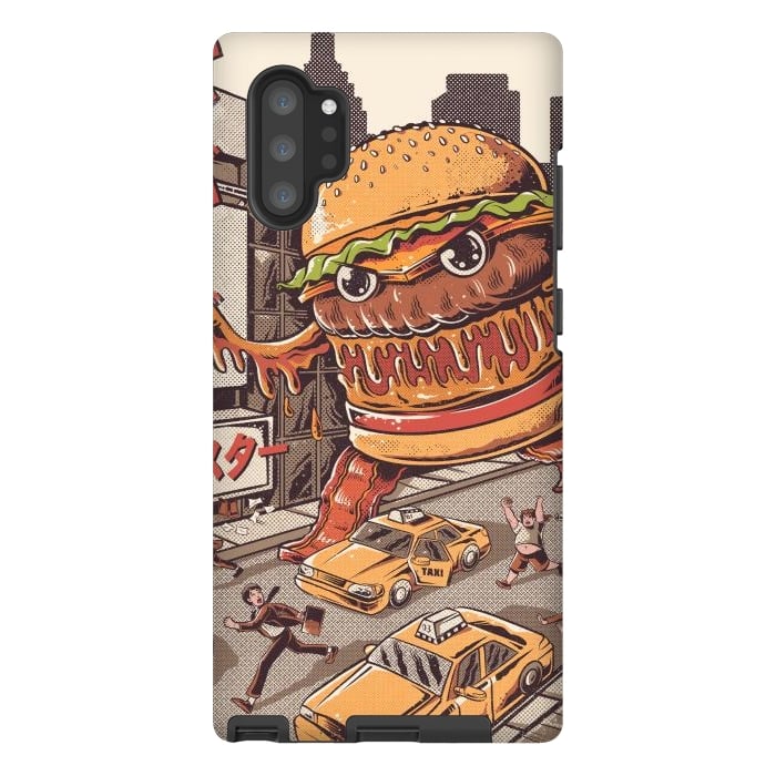 Galaxy Note 10 plus StrongFit Burgerzilla by Ilustrata
