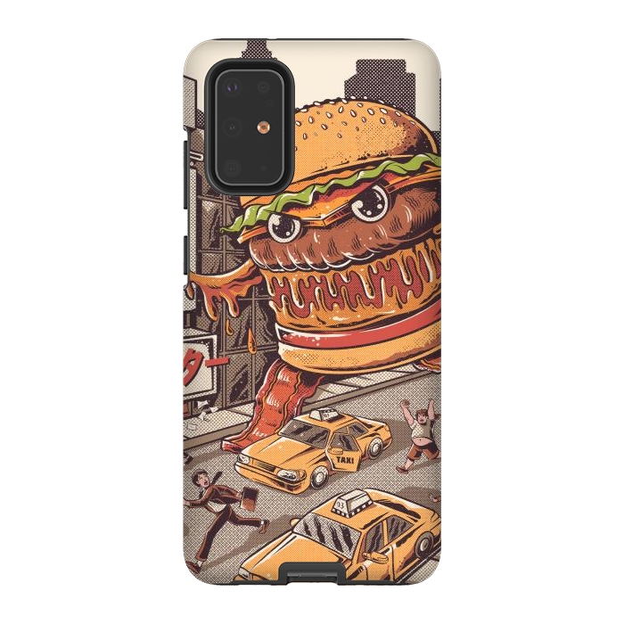Galaxy S20 Plus StrongFit Burgerzilla by Ilustrata