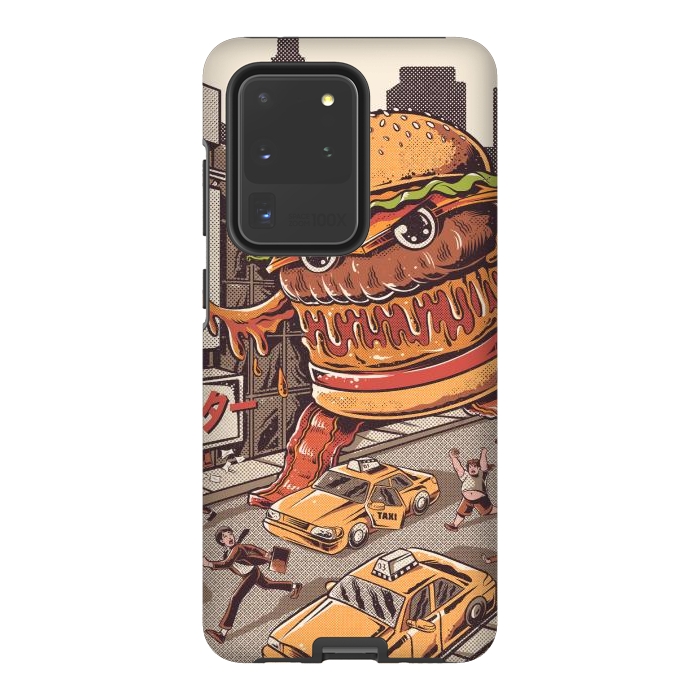Galaxy S20 Ultra StrongFit Burgerzilla by Ilustrata