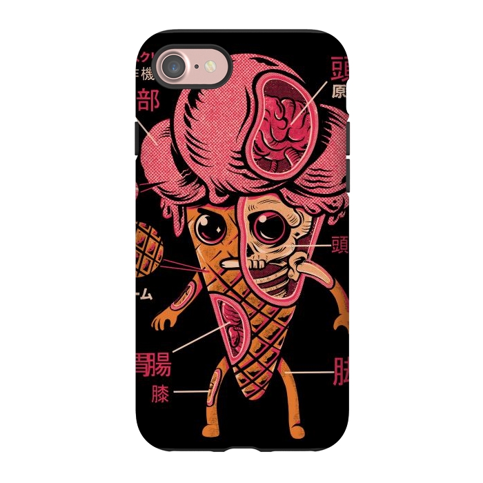 iPhone 7 StrongFit Kaiju Ice Cream by Ilustrata