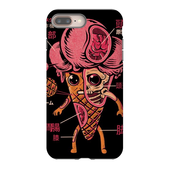 iPhone 7 plus StrongFit Kaiju Ice Cream by Ilustrata