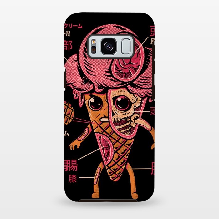 Galaxy S8 plus StrongFit Kaiju Ice Cream by Ilustrata