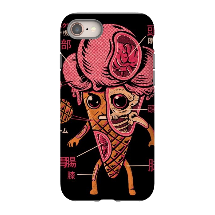 iPhone 8 StrongFit Kaiju Ice Cream by Ilustrata