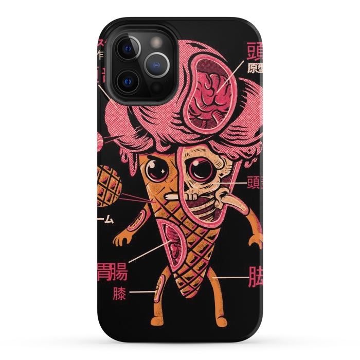 iPhone 12 Pro StrongFit Kaiju Ice Cream by Ilustrata