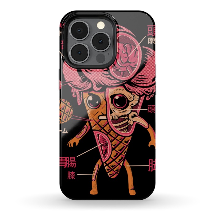 iPhone 13 pro StrongFit Kaiju Ice Cream by Ilustrata