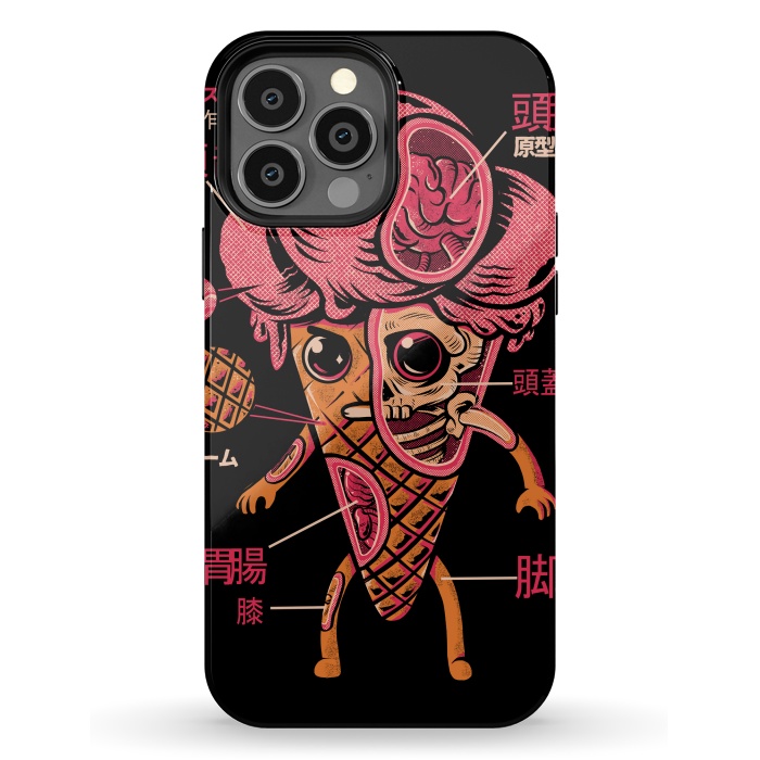iPhone 13 Pro Max StrongFit Kaiju Ice Cream by Ilustrata