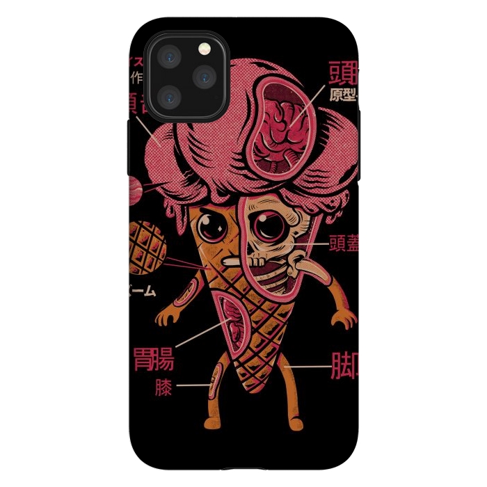 iPhone 11 Pro Max StrongFit Kaiju Ice Cream by Ilustrata