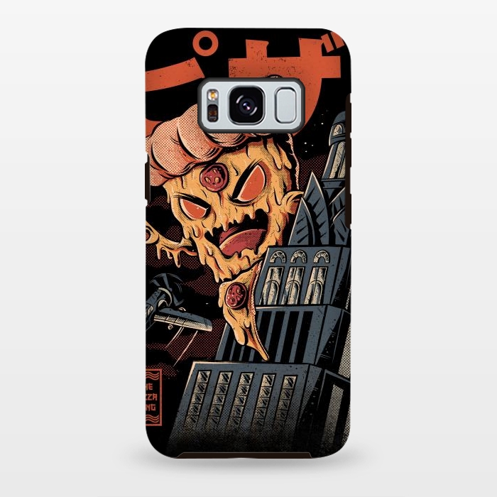 Galaxy S8 plus StrongFit Pizza Kong by Ilustrata