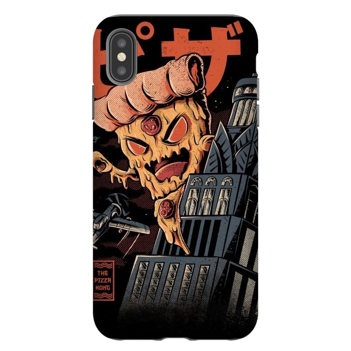 iPhone Xs Max StrongFit Pizza Kong by Ilustrata