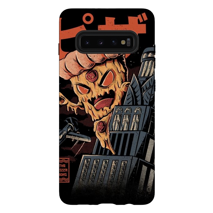 Galaxy S10 plus StrongFit Pizza Kong by Ilustrata