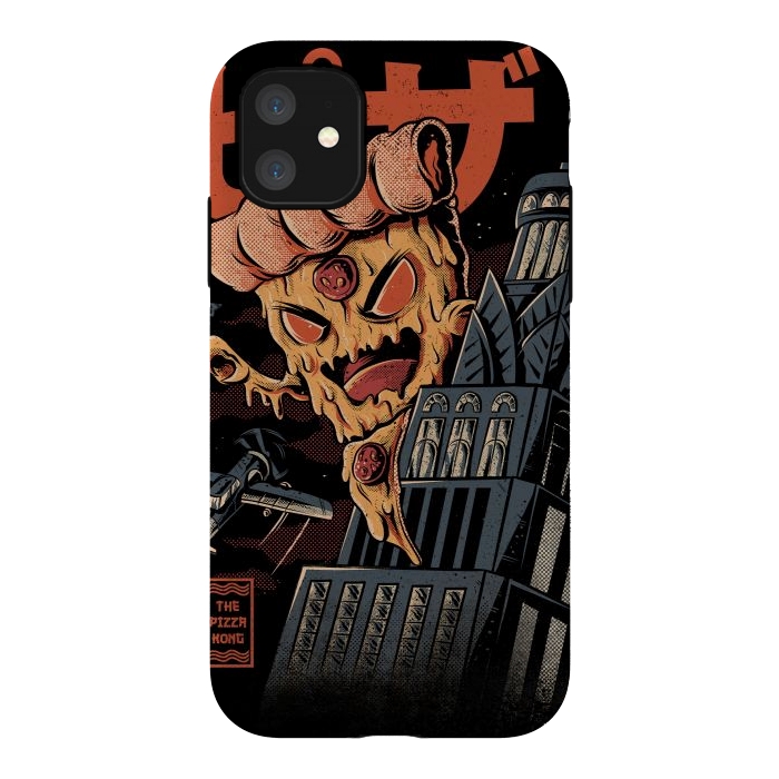 iPhone 11 StrongFit Pizza Kong by Ilustrata